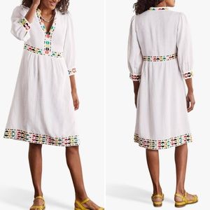 Dakota Embroidered Linen Dress| Sz US 8R